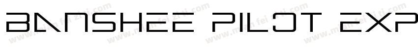 Banshee Pilot Expanded Expanded字体转换